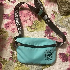 PINK Victoria's Secret Teal Fanny Pack